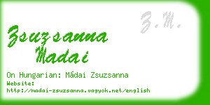 zsuzsanna madai business card