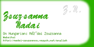 zsuzsanna madai business card